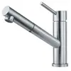 Image de Mitigeur orbit à douchette extractible - inox lisse coloris inox lisse