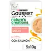 Image de Purina Gourmet Nature Purée Saumon Nourriture Humide Pour Chats 11x5x10g One Size