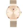 Image de Tommy Hilfiger Montre Analogique à Quartz pour Femme avec Bracelet Milanais en Acier Inoxydable Couleur Or Rose Clair - 1782218 en occasion ou reconditionné