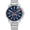 Image de Tommy Hilfiger Montre Analogique Multifunction à Quartz pour Homme avec Bracelet en Acier Inoxydable Argenté - 1791788 en occasion ou reconditionné