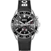 Image de BOSS Montre Chronographe à Quartz pour Homme Collection Runner avec Bracelet en Silicone Noir - 1514141 en occasion ou reconditionné