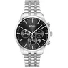 Image de BOSS Montre Chronographe à Quartz pour Homme Collection Avery avec Bracelet en Acier Inoxydable Argenté - 1514157 en occasion ou reconditionné