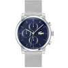 Image de Lacoste Montre Analogique Multifunction à Quartz pour Homme Collection Replay avec Bracelet Milanais en Acier Inoxydable Argenté - 2011409 en occasion ou reconditionné