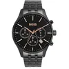 Image de BOSS Montre Chronographe à Quartz pour Homme Collection Avery avec Bracelet en Acier Inoxydable Noir - 1514256 en occasion ou reconditionné