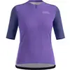 Image de ODLO Essential Heritage Print Tshirt S/u Collar S/s Full Zip W - Violet - taille XS 2025