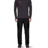 Image de Mammut - Aenergy IN Hybrid Pants - Pantalon ski de randonnée homme Black / Vibrant Orange - 44 - Regular