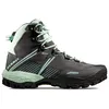 Image de Mammut - Ducan II High GTX - Chaussures trekking femme Steel / Neo Mint - 38