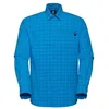 Image de Mammut - Lenni Longsleeve Shirt - Chemise homme Glacier Blue / Marine - M