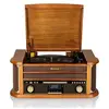 Image de ROAHIF1993DBT HiFi rétro Bois avec Tourne-disques (Bluetooth, FM, CD) Couleur Bois