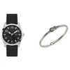 Image de Guess Coffret montre homme Guess Box Montre Et Bijou - JUBS05121JWSTS Bracelet Silicone Noir