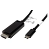 Image de Roline - Câble vidéo/audio - HDMI mâle pour 24 pin USB-C mâle - 3 m - noir - support 4K