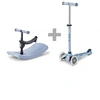 Image de Trottinette enfant évolutive Mini Micro Deluxe Rock & Go LED Bleu Ardoise