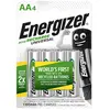 Image de Energizer Pile Rechargeable Hr6 E301376000 1300 Mah 4 Unités One Size