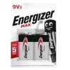 Image de Max Alcaline 9V, pack de 2 Piles