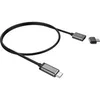 Image de Connectique Câble & adaptateur USB / FireWire Câble de charge magnétique USB-C vers USB-C 1,8 m gris sidéral