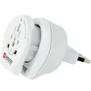 Image de Adaptateur de Voyage 2-en-1 Universel pour Italie 13A Blanc