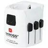 Image de SKROSS | 1.103155 | PRO Light | Adaptateur de Voyage Universel 2 et 3 Pôles avec Prise SHUKO - Tension et Puissance : 100V - 630W / 250V - 1575W - Protection Contre les Chocs électriques en occasion ou reconditionné