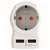Image de Adaptateur Secteur Europe vers Europe 2 USB-A 4000W Blanc
