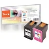 Image de Multi Pack H62 - Pack de 2 - noir, couleur (cyan, magenta, jaune) - compatible - remanufacturé - cartouche d'encre (alternative pour : HP 62) - pour