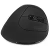 Image de Relax - Souris - ergonomique - pour droitiers - 5 boutons - sans fil - récepteur sans fil USB - noir