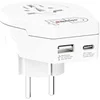 Image de universel Skross World to Europe avec chargeur USB-A et C Blanc