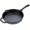 Image de Poêle en Fonte Naturelle Induction 25cm, Convient pour le Feu, Barbecue, Four 32432 Noir