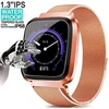 Image de Montre Connectée pour Femmes Homme Sport Avec IP67 Etanche Multifonction Podomètre Chronomètre pour iOS Android-Or