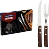 Image de Tramontina - Couverts à steak tradicional 12 pcs. Inox et bois. en occasion ou reconditionné