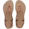 Image de Havaianas - Luna - Sandales femme Rose Gold / Rose Gold - BR 35 - 36