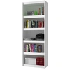 Image de Bibliothèque Bookcase Blanc 6 Niches Largeur 70 cm - L 70.5 x l 33 x H 182 cm