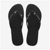 Image de Havaianas - Slim Glitter II - Tongs femme Black / Black - BR 39 - 40