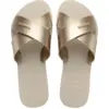 Image de Havaianas - Aqua Metallic - Claquettes femme Beige - BR 37 - 38