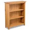 Image de Étagère meuble design bibliothèque bois beige 70 x 22.5 x 82 cm
