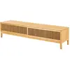 Image de Meuble TV design bambou marron 180 x 40 x 38 cm