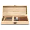 Image de Coffre bois palette 4 couteaux steak