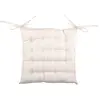 Image de Galette de chaise unie en 16 points polyester beige 40x40 cm