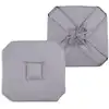 Image de Galette de chaise italienne et unie polyester gris clair 40x40 cm