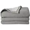 Image de Couverture laine woolmark double face gris anthracite 180x240 cm