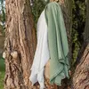 Image de Plaid en gaze de coton blanc 125 x 180 cm