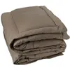 Image de Edredon matelassé peau de pêche oekotex 100% polyester-fibre taupe
