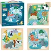 Image de 3 puzzles animaux du monde