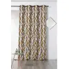 Image de Rideau zig zag coloré polyester jaune 135x240 cm