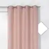 Image de Rideau d'ameublement imprimé art déco polyester rose clair 135x250 cm