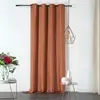 Image de Rideau tamisant amsterdam polyester marron clair 145x240 cm