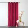 Image de Rideau ignifugé en toile demi natté polyester fuchsia