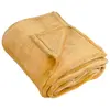 Image de Couverture polaire unie ''pilonga'' polyester jaune moutarde 180x220 cm