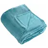 Image de Couverture polaire unie ''pilonga'' polyester bleu clair 220x180