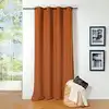 Image de Rideau thermique au style bouclette polyester terracotta 140x260 cm