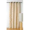 Image de Rideau tamisant ethnique polyester/jacquard jaune moutarde 140x260 cm