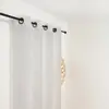 Image de Rideau en polyester et en coton blanc 145 x 260 cm